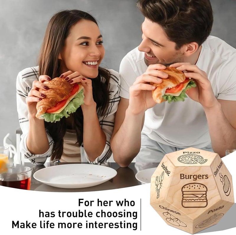 kykake Store Valentines Day Gifts for Him Her Men Women, Food Dice Date Night Dice Anniversary Birthday Wedding Christmas Couples Gifts for Him Her Husband Wife Boyfriend Girlfriend Gag Gifts Stocking Stuffers - Image 4